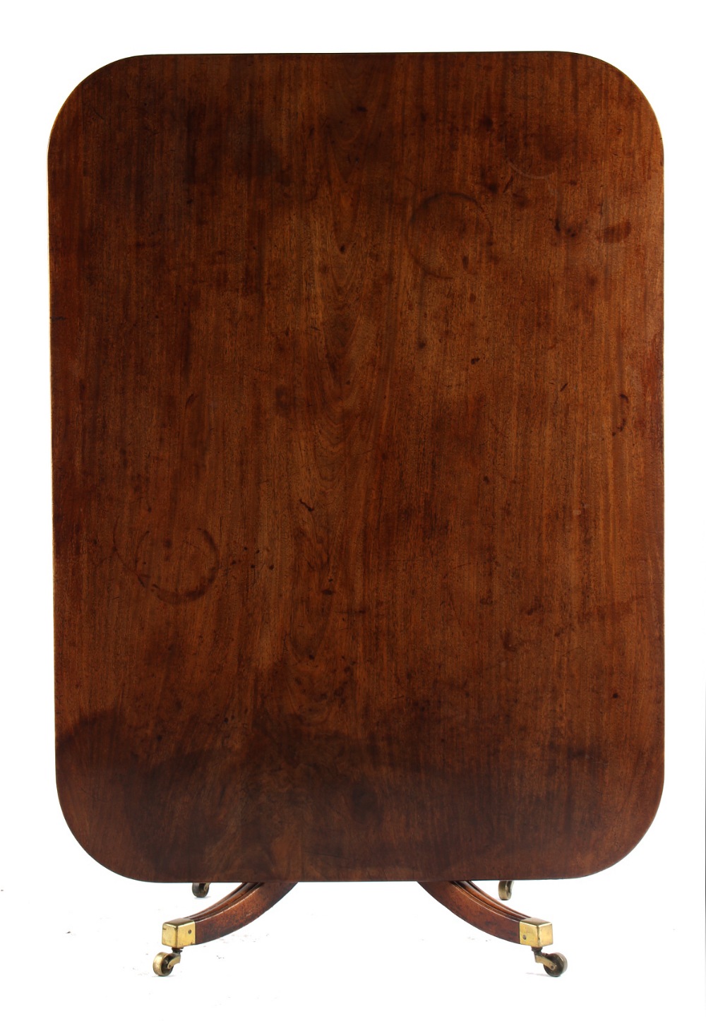 Property of a lady - an early 19th century George IV mahogany rectangular one-piece tilt-top - Image 2 of 2