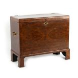 Property of a gentleman - a burr & figured walnut blanket chest, parts possibly 18th century, 37.