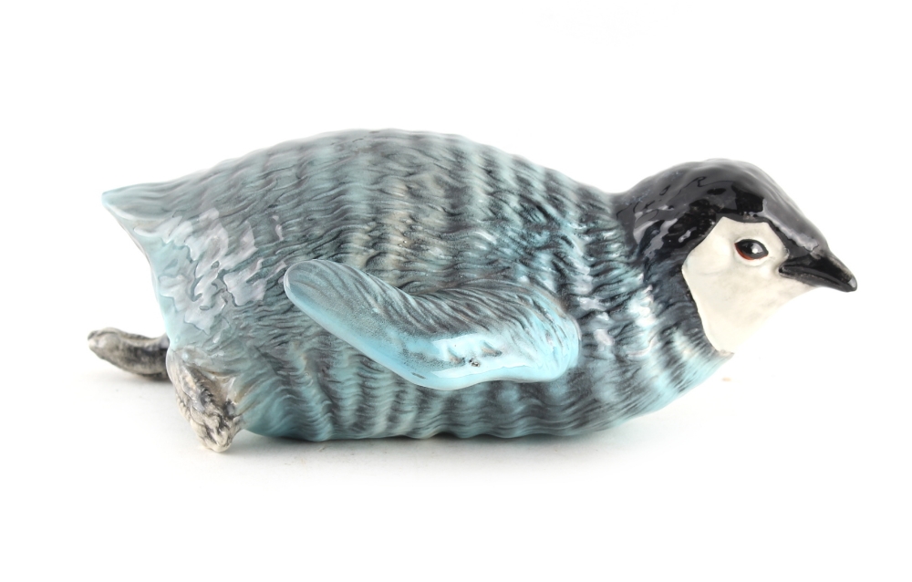 Property of a deceased estate - Graham Tongue for Beswick - a model of a sliding penguin chick,