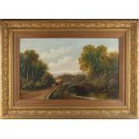 Property of a gentleman - Henry Harris (1852-1926) - 'NEAR EELBROOK' (?) - oil on canvas, 13 by