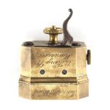 Property of a lady - medical interest - a mid 19th century brass blood letting scarificator,