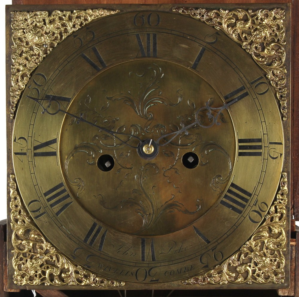 Property of a lady - a George III oak & mahogany 8-day striking longcase clock, the 11-inch square - Image 2 of 2