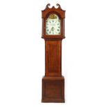 Property of a deceased estate - an early 19th century oak & mahogany 30-hour striking longcase