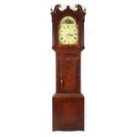 Property of a deceased estate - a George III mahogany 8-day striking longcase clock, the arched
