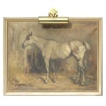 Property of a deceased estate - Robert L. Alexander R.S.A. (1840-1923) - A GREY MARE IN A STABLE -