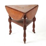 Property of a deceased estate - a late 19th / early 20th century walnut circular drop-leaf