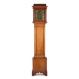 Property of a lady - a George III oak & mahogany 8-day striking longcase clock, the 11-inch square