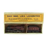 A private collection of model railway rolling stock - a Bassett-Lowke O-gauge tinplate LMS 4-4-0