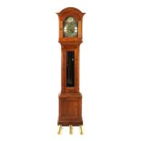 Property of a deceased estate - an oak cased chiming grandmother longcase clock, by Julian