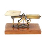 Property of a gentleman - an ususual set of late 19th century brass postal scales by Samuel Turner