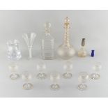 Property of a deceased estate - a small quantity of glassware, 19th century & later, including a