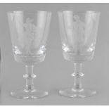 Property of a deceased estate - two Glyndebourne limited edition drinking glasses, 1982 and 1983,