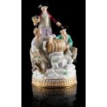 Property of a lady - a late 19th century Meissen group of Three Winemakers, after the model by