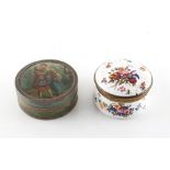 Property of a deceased estate - a late 18th / early 19th century Continental painted circular box