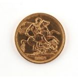 Property of a gentleman - gold coin - an 1875 Queen Victoria gold full sovereign.