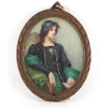 Property of a lady - Florence H. Parkinson, nee Burgess (fl.1890-1918) - A PRE-RAPHAELITE LADY - a