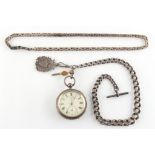 Property of a deceased estate - a Victorian silver cased pocket watch, by William Ashton, Longton,