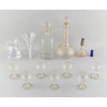 Property of a deceased estate - a small quantity of glassware, 19th century & later, including a