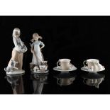 Property of a deceased estate - Lladro - 'Following Her Cats', model number 1309, 9.7ins. (24.5cms.)