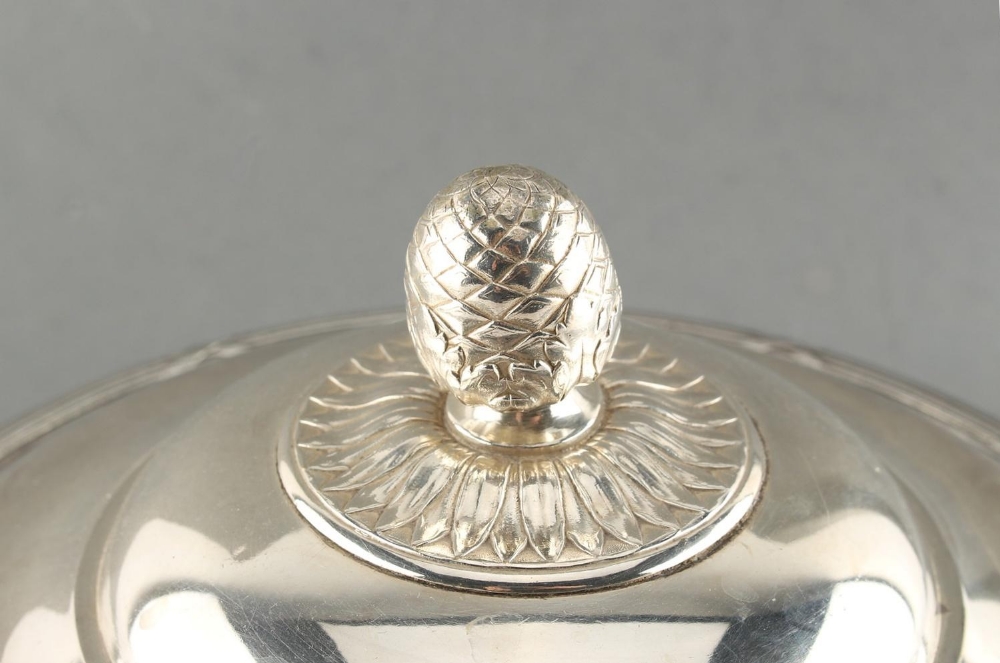 Property of a deceased estate - a Christofle silver plated tureen with pineapple finial, 13.9ins. ( - Image 4 of 4