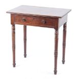 Property of a gentleman - an early 19th century George IV Colonial teak side table with frieze