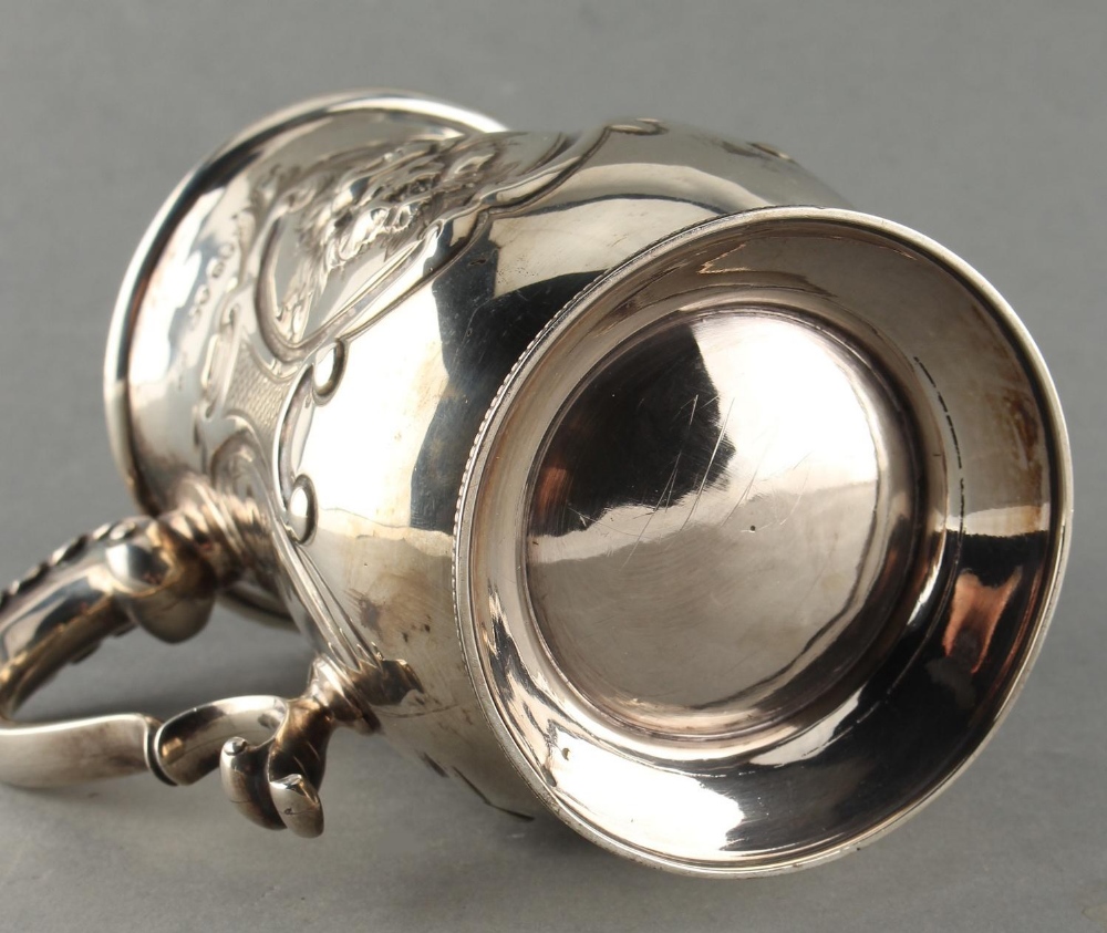 Property of a gentleman - a Victorian silver baluster mug, London 1863, 5.15ins. (13cms.) high, - Image 4 of 4