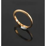 Property of a deceased estate - a lady's 22ct yellow gold wedding band, approximately 2.3 grams,