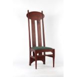 Property of a deceased estate - a Charles Rennie Mackintosh style high-back chair.