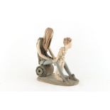 Property of a lady - Audrey Blackman SWA (1907-1990) - A YOUNG MOTHER AND DAUGHTER - a rolled clay