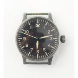 Property of a gentleman - a rare Second World War (WWII) German Luftwaffe 'B-Uhr' observer's watch