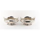 Property of a lady - a pair of Edwardian silver oval baskets, Elkington & Co. Ltd., Birmingham 1903,