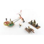 Property of a lady - a late 19th century Britains mechanical gyroscope toy circus horse & rider, the