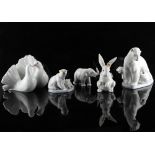 Property of a deceased estate - a Lladro model of a polar bear & Two Cubs, model number 6745;