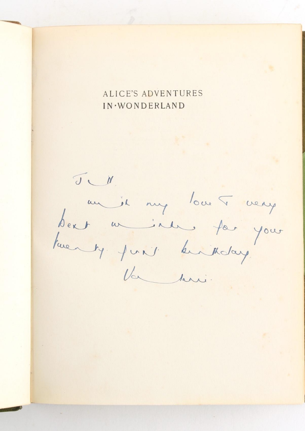 Property of a deceased estate - CARROLL, Lewis - 'Alice's Adventures in Wonderland' - first edition, - Image 3 of 3
