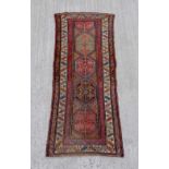 Property of a deceased estate - an early 20th century antique Persian Hamadan long rug, 102 by
