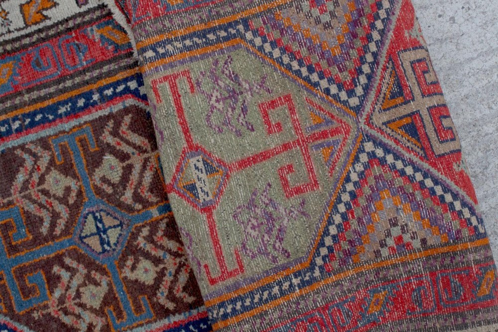 Property of a deceased estate - an early 20th century antique Persian Hamadan long rug, 102 by - Image 2 of 2