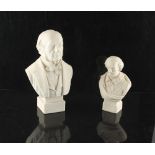 Property of a lady - a Victorian Robinson & Leadbeater parian bust of Gladstone, 8ins. (20.3cms.)