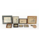 Property of a lady - a quantity of assorted prints, etc., including a Cary map of Dorset.
