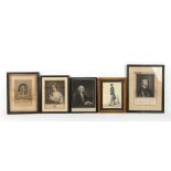 Property of a lady - four 17th / 18th century portrait engravings including LOGGAN, David -