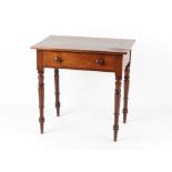 Property of a gentleman - an early 19th century William IV mahogany side table with frieze