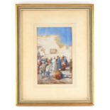 Property of a deceased estate - Will Perry (exh. 1902-18) - A CAIRO STREET SCENE - watercolour, 8.