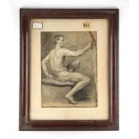 Property of a lady - Old Master drawing - Italian school, 18th / 19th century - STUDY OF A SEATED