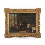 Property of a deceased estate - Dutch school, late 19th century - TOWN HALL INTERIOR SCENE - oil