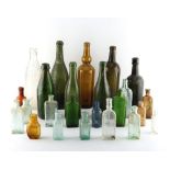 Property of a deceased estate - a collection of glass bottles, Victorian & later (a lot).