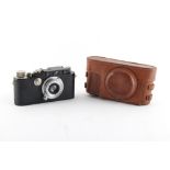 Property of a gentleman - a Leitz Wetzlar Leica IIIa camera, black body, 1934, serial number 148333,