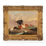 Property of a deceased estate - follower of Thomas Sidney Cooper (1803-1902) - CATTLE IN LANDSCAPE -
