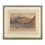 Property of a lady - English school, late 19th century - CRUMMOCK WATER, LAKE DISTRICT -