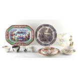 Property of a lady - a quantity of assorted ceramics including a Spode stone china meat plate, circa