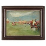 Property of a lady - early 20th century - VENICE SCENE - oil on board, 12 by 16ins. (30.5 by 40.