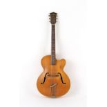 Property of a deceased estate - a Hofner President accoustic guitar, late 1950's early 1960's.